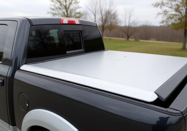 Fiberglass truck topper for weather protection